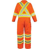 Combinaison non doubl&eacute;e haute visibilit&eacute;, Petit, Orange haute visibilit&eacute; Les Fournitures Industrielles Méga