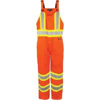 Salopette non doubl&eacute;e haute visibilit&eacute;, T-petit, Orange haute visibilit&eacute; Les Fournitures Industrielles Méga