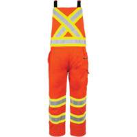 Salopette non doubl&eacute;e haute visibilit&eacute;, T-petit, Orange haute visibilit&eacute; Les Fournitures Industrielles Méga