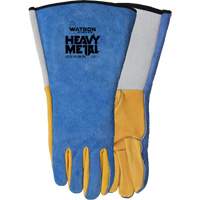 Gants de soudage Yellow Tail MIG/TIG, Cuir fleur de daim/Cuir de vache refendu, Taille Petit Les Fournitures Industrielles Méga