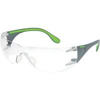 Adapt Lite Grey/Green Safety Glasses, Clear Lens, Anti-Fog/Anti-Scratch, ANSI Z87+/Meets/Exceeds CSA Z94.3 Les Fournitures Industrielles Méga