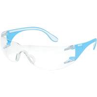 Adapt Lite Blue/White Safety Glasses, Clear Lens, Anti-Fog/Anti-Scratch, ANSI Z87+/Meets/Exceeds CSA Z94.3 Les Fournitures Industrielles Méga