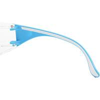 Adapt Lite Blue/White Safety Glasses, Clear Lens, Anti-Fog/Anti-Scratch, ANSI Z87+/Meets/Exceeds CSA Z94.3 Les Fournitures Industrielles Méga