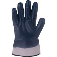 Horizon&reg; Navy Gloves with Pasted Cuffs, Medium, Nitrile Coating, Jersey/Cotton Shell Les Fournitures Industrielles Méga