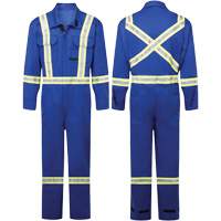 Avenger 9 oz FR Coveralls, Style 109, Men's, Royal Blue, Size 34 Les Fournitures Industrielles Méga