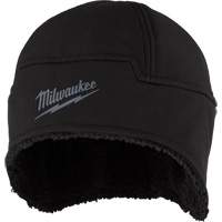 Secure Low-Profile Sherpa-Lined Beanie, Polyester Lining, Medium/Small, Black Les Fournitures Industrielles Méga