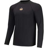 Maillots L&eacute;ger &agrave; manches longues, Hommes/Femmes, Moyen, Noir Les Fournitures Industrielles Méga