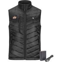 Veste chauffante rechargeable avec batterie externe N-Ferno, Hommes/Unisexe/Femmes, Petit, Noir Les Fournitures Industrielles Méga