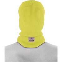 N-Ferno&reg; 2-Layer Rib Knit Freezer Balaclava Face Mask, Acrylic, High-Visibility Lime Green Les Fournitures Industrielles Méga