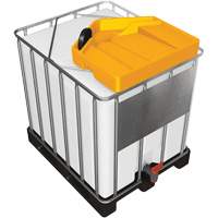Large 3.9 Gal. Yellow Chemically-Resistant Polyethylene IBC Funnel Les Fournitures Industrielles Méga