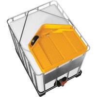 Large 3.9 Gal. Yellow Chemically-Resistant Polyethylene IBC Funnel Les Fournitures Industrielles Méga