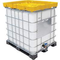 Full Size 30 Gal. Yellow Chemically-Resistant Polyethylene IBC Funnel Les Fournitures Industrielles Méga