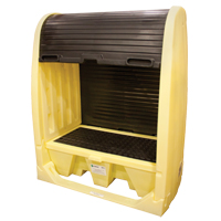 Couvercle dur pour baril et Spillpallet a/drain, 60" lo x 37" la x 72" h, Capacit&eacute; de charge 2000 lb Les Fournitures Industrielles Méga