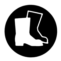 Right to Know Pictogram Labels - Full Protection Suit, Vinyl, Sheet, 5/8" L x 3/4" W Les Fournitures Industrielles Méga