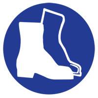 Right to Know Pictogram Labels -Boots, Vinyl, Sheet, 1" L x 1-1/8" W Les Fournitures Industrielles Méga