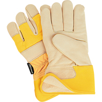 Gants d'ajusteur &agrave; chaleur sup&eacute;rieure de premi&egrave;re qualit&eacute;, Grand, Paume en Cuir fleur de vache, Doublure en Thinsulate Les Fournitures Industrielles Méga