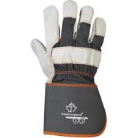 Endura&reg; Fitters Work Gloves, One Size, Grain Cowhide Palm, Cotton Inner Lining Les Fournitures Industrielles Méga