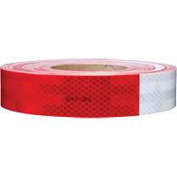 Mat&eacute;riaux de perceptibilit&eacute; 3M Scotchlite Diamond Grade s&eacute;rie 985, 2" la x 12" lo, Rouge & blanc Les Fournitures Industrielles Méga