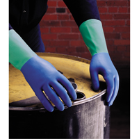 Gants Protector, Taille 6/Petit/6,5, 13" lo, Nitrile/Latex de caoutchouc, Doublure en Ouat&eacute;e, 28 mils Les Fournitures Industrielles Méga