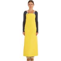 Reinforced Heavy-Duty Apron, Neoprene, 45" L x 35" W, Yellow Les Fournitures Industrielles Méga