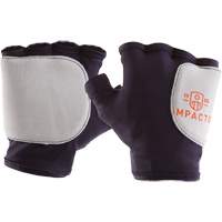 Gants de protection sans doigts paume/c&ocirc;t&eacute;, droit, T-petit, Paume en Su&egrave;de, Poignet &agrave; enfiler Les Fournitures Industrielles Méga