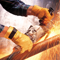 Gants antivibrations Air Glove, Taille T-petit, Paume Cuir fleur Les Fournitures Industrielles Méga
