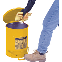Oily Waste Cans, FM Approved/UL Listed, 21 US gal., Yellow Les Fournitures Industrielles Méga