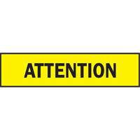 Barricade Tape, Bilingual, 3" W x 200' L, 3 mils, Black on Yellow Les Fournitures Industrielles Méga