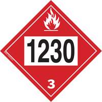 Plaque-&eacute;tiquette TMD 1230 pour m&eacute;thanol, Plastique Les Fournitures Industrielles Méga