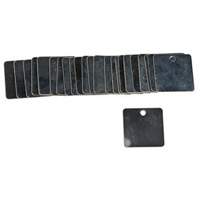 Blank Square Valve Tags, Steel, 1-1/2" W x 1-1/2" H Les Fournitures Industrielles Méga