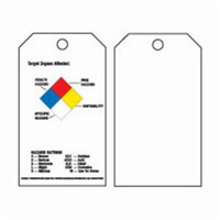 Self-Laminating Right-To-Know Tags, Polyester, 3" W x 5-3/4" H, English Les Fournitures Industrielles Méga