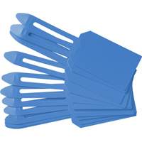 Blank Plastic Lock-On Tags, Plastic, 3-1/4" W x 5-4/5" H, Blank Les Fournitures Industrielles Méga