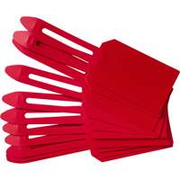 Blank Plastic Lock-On Tags, Plastic, 3-1/4" W x 5-4/5" H, Blank Les Fournitures Industrielles Méga