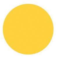 &eacute;tiquettes rondes inscriptibles, Cercle, 1,5" lo x 1,5" la, Jaune Les Fournitures Industrielles Méga