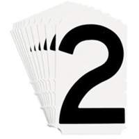 Quick-Align&reg; Individual Gothic Number and Letter Labels, 2, 4" H, Black Les Fournitures Industrielles Méga
