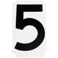 Quick-Align&reg; Individual Gothic Number and Letter Labels, 5, 4" H, Black Les Fournitures Industrielles Méga