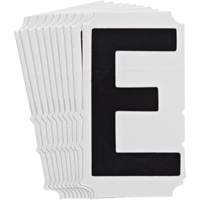 Quick-Align&reg; Individual Gothic Number and Letter Labels, E, 4" H, Black Les Fournitures Industrielles Méga