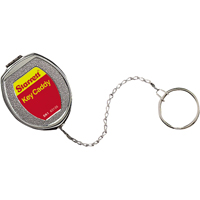 Porte-cl&eacute;s autor&eacute;tractable Key Caddy, Acier inoxydable, C&acirc;ble 21", Fixation Agrafe de ceinture Les Fournitures Industrielles Méga