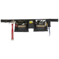 Deluxe Tool Belt Combo, Polyester, Black Les Fournitures Industrielles Méga