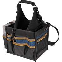 Large Electrical & Maintenance Tool Carrier, Polyester, 23 Pockets, Black Les Fournitures Industrielles Méga