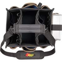 Large Electrical & Maintenance Tool Carrier, Polyester, 23 Pockets, Black Les Fournitures Industrielles Méga