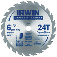 Contractor Saw Blades - Classic Series Saw Blades, 6-1/2", 24 Teeth, Wood Use Les Fournitures Industrielles Méga