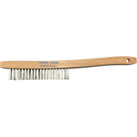 Curved-Handle Scratch Brushes, Stainless Steel, 3 x 19 Wire Rows, 14" Long Les Fournitures Industrielles Méga