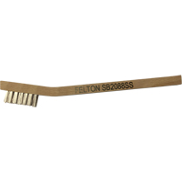 Small Cleaning Scratch Brushes, Stainless Steel, 3 x 7 Wire Rows, 7-3/4" Long Les Fournitures Industrielles Méga
