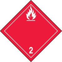 &eacute;tiquettes d'exp&eacute;dition TMD, Classe 2,1, Gaz inflammables, Papier Les Fournitures Industrielles Méga