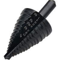 Foret &eacute;tag&eacute; no 12, 7/8" - 1-3/8", Incr&eacute;ments de 3/8", Acier rapide Les Fournitures Industrielles Méga