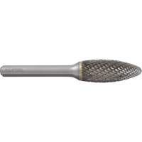 Fraise au carbure en forme de flamme AllSteel, SH-5, 1/2" dia., 1/4" Tige, 1-1/4" Prof. de la coupe Les Fournitures Industrielles Méga