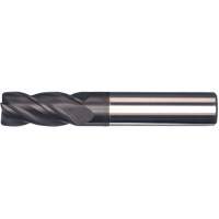 Unequal Helix End Mill, 1/2" Dia., 3" L, 4 Flutes, 1/2" Shank, Carbide Les Fournitures Industrielles Méga