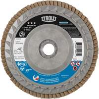 Disque &agrave; lamelles Long Life C-Trim, 4-1/2" x 5/8"-11, Type 27, Grain 40, Alumine de zirconium Les Fournitures Industrielles Méga