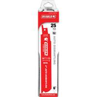 Reciprocating Blade for Auto Dismantling, Bi-Metal, 14-18 TPI, 6" L x 1" W Les Fournitures Industrielles Méga